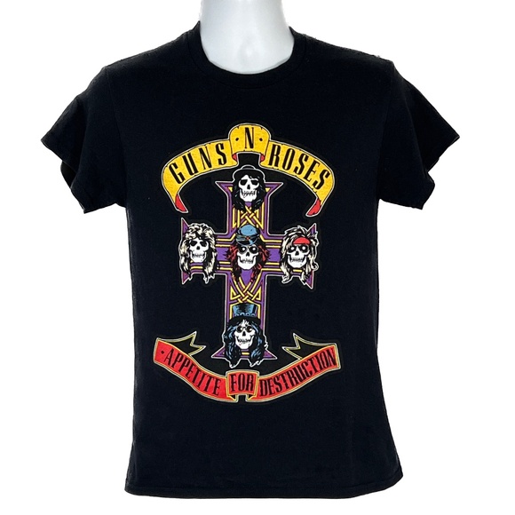 Guns N' Roses Appetite For Destruction T-shirt Black Size S 100% Cotton - Picture 2 of 4